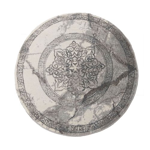 Szőnyeg Modern DY VISTA 04 szürke rozetta kör 200 cm