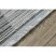 Modern REBEC szőnyeg rojt 51166B Geometriai - két szintű gyapjú sötétkék / krém 80x150 cm