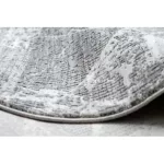 Kab. Modern REBEC szőnyeg rojt 51186B Márvány  - két szintű gyapjú krém / szürke 80x150 cm