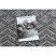 Fonott sizal szőnyeg SION Cikcakk, gyémánt Boho 22168 lapos szövött fekete / ecru 120x170 cm