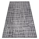 Kab. Fonott sizal szőnyeg SION vonalak 22144 lapos szövött fekete / ecru 140x190 cm