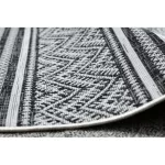 Kab. Fonott sizal szőnyeg SION Cikcakk, gyémánt Boho 22168 lapos szövött fekete / ecru 140x190 cm