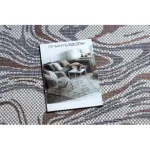 Kab. Fonott sizal szőnyeg SION Hullámok 2836 lapos szövött ecru / kék / rózsaszín 160x220 cm