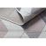 Fonott sizal szőnyeg SION Geometriai, háromszögek 3006 lapos szövött ecru / rózsaszín 160x220 cm
