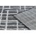 Fonott sizal szőnyeg SION vonalak 22144 lapos szövött fekete / ecru 80x150 cm