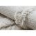 Fonott Sizal szőnyeg MOROC 22314 rombuszok, vonalak, boho rojt - szerkezeti bézs / krém 78x150 cm