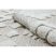 Fonott Sizal szőnyeg MOROC 22319 rombuszok boho rojt - szerkezeti bézs / krém 78x150 cm