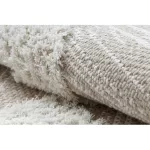 Kab. Fonott Sizal szőnyeg MOROC 22321 cikcakk boho rojt - szerkezeti bézs / krém 78x150 cm