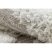 Fonott Sizal szőnyeg MOROC 22329 cikcakk, vonalak boho rojt - szerkezeti bézs / krém 78x150 cm
