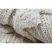 Fonott Sizal szőnyeg MOROC 22319 rombuszok boho rojt - szerkezeti bézs / krém 117x170 cm