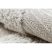 Fonott Sizal szőnyeg MOROC 22321 cikcakk boho rojt - szerkezeti bézs / krém 136x190 cm