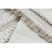 Fonott Sizal szőnyeg MOROC 22329 cikcakk, vonalak boho rojt - szerkezeti bézs / krém 155x220 cm