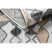 Fonott sizal szőnyeg COOPER Gyémánt, Cikcakk 22217 ecru / fekete 120x170 cm