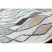 Fonott sizal szőnyeg COOPER Gyémánt, Cikcakk 22217 ecru / fekete 120x170 cm