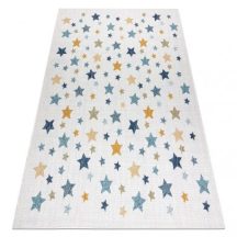   Fonott sizal szőnyeg COOPER Csillagok 22260 ecru / sötétkék 120x170 cm