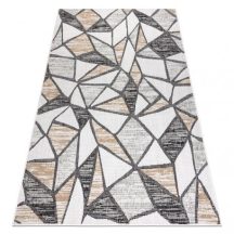   Fonott sizal szőnyeg COOPER Mozaik 22208 ecru / fekete 140x190 cm