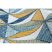 Fonott sizal szőnyeg COOPER Mozaik, Háromszögek 22222 ecru / sötétkék 140x190 cm