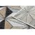 Fonott sizal szőnyeg COOPER Mozaik, Háromszögek 22222 ecru / fekete 160x220 cm