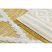 Fonott Sizal szőnyeg boho MOROC gyémánt 22297 rojt - két szintű gyapjú sárga / krém, újrahasznosított szőnyeg 78x150 cm