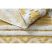 Fonott Sizal szőnyeg boho MOROC gyémánt 22297 rojt - két szintű gyapjú sárga / krém, újrahasznosított szőnyeg 78x150 cm