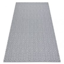   Fonott Sizal CASA Eco szőnyeg boho  gyémánt 22084 antracit / sárga, újrahasznosított szőnyeg 114x170 cm