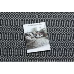 Kab. Fonott Sizal CASA Eco szőnyeg boho  Szemek 22075 fekete / szürke, újrahasznosított szőnyeg 133x190 cm