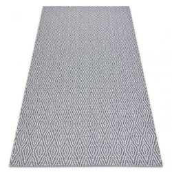 Fonott Sizal CASA Eco szőnyeg boho  gyémánt 22084 antracit / sárga, újrahasznosított szőnyeg 133x190 cm