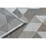 Kab. Fonott Sizal CASA Eco szőnyeg boho  háromszögek 2816 sárga / taupe, újrahasznosított szőnyeg 133x190 cm