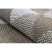 Fonott Sizal CASA Eco szőnyeg boho  háromszögek 2816 sárga / taupe, újrahasznosított szőnyeg 133x190 cm