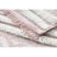Fonott Sizal szőnyeg boho MOROC gyémánt 22297 rojt - két szintű gyapjú rózsaszín / krém, újrahasznosított szőnyeg 117x170 cm