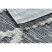 Fonott Sizal szőnyeg boho MOROC gyémánt 22297 rojt - két szintű gyapjú szürke / krém, újrahasznosított szőnyeg 136x190 cm