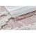 Fonott Sizal szőnyeg boho MOROC gyémánt 22297 rojt - két szintű gyapjú rózsaszín / krém, újrahasznosított szőnyeg 194x290 cm