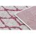 Fonott sizal szőnyeg SION 22129 lapos szövött ecru / fukszia 140x190 cm