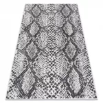 Kab. Fonott sizal szőnyeg SION Kígyó bőre 22162 lapos szövött ecru / fekete 160x220 cm