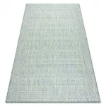 Kab. Fonott sizal szőnyeg SION Gyémánt 22184 lapos szövött zöld / kék / ecru 80x150 cm