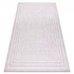 Kab. Fonott sizal szőnyeg SION labirintus 22376 lapos szövött rózsaszín / ecru 200x290 cm