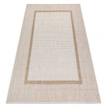   Fonott sizal szőnyeg SION 21782 lapos szövött ecru / bézs 80x200 cm