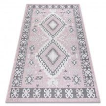   Fonott sizal szőnyeg SION azték 3007 lapos szövött rózsaszín / ecru 120x170 cm