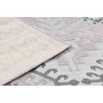 Kab. Fonott sizal szőnyeg SION azték 3007 lapos szövött rózsaszín / ecru 160x220 cm