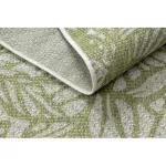 Kab. Fonott sizal szőnyeg SION Levelek, tropikus 22128 lapos szövött ecru / zöld 120x170 cm