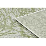 Kab. Fonott sizal szőnyeg SION Levelek, tropikus 22128 lapos szövött ecru / zöld 160x220 cm