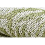 Kab. Fonott sizal szőnyeg SION Levelek, tropikus 22128 lapos szövött ecru / zöld 160x220 cm
