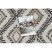 Fonott sizal szőnyeg COOPER Azték, Etno 22262 ecru / fekete 80x150 cm