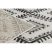 Fonott sizal szőnyeg COOPER Azték, Etno 22262 ecru / fekete 80x150 cm