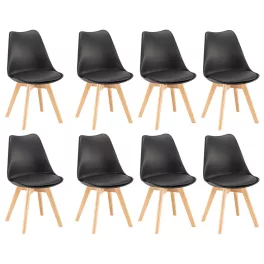 Silla étkezőszék 8 db fekete színben