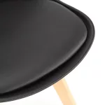 Silla étkezőszék fekete színben