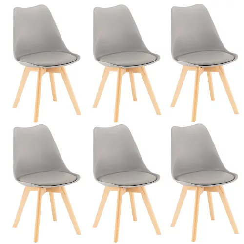 Silla étkezőszék 6 db szürke színben