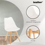 Silla étkezőszék 4 db fehér színben