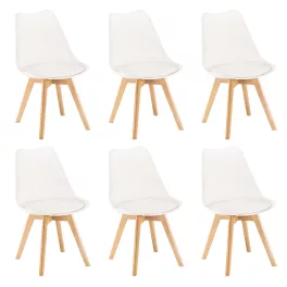 Silla étkezőszék 6 db fehér színben