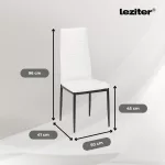 Tino NOVA Étkezőszék fehér-fekete színben